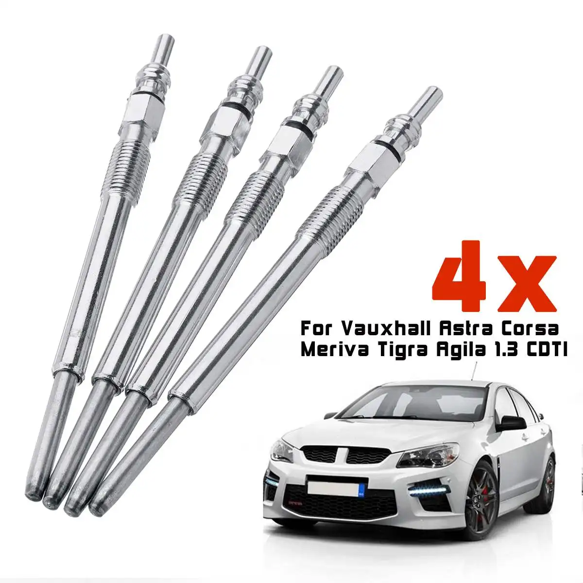 4pcs Diesel Heater Glow Plug For Vauxhall Astra Corsa Meriva Tigra Agila 1.3 CDTISpark Plugs