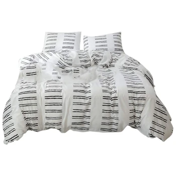 

3-Piece Duvet Cover Set Microfiber Duvet Cover Bedding Set Large Double Bed with Pillowcase