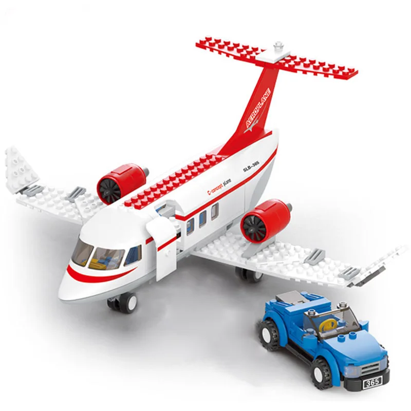

City Plane Series International Airport Airbus Aircraft Airplane Legoingly Building Blocks Sets Figures Bricks Toys for Children