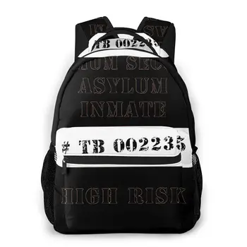 

Asylum Inmate Print Large capacityDaily Casual New Fashion School Diablo Bag