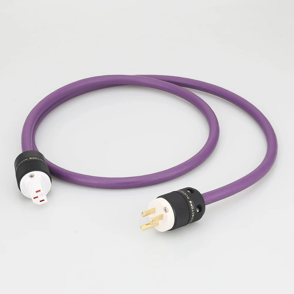 

1.5m ac-313 6N power cable with gold plated US power plug CD AMP hifi power cord cable
