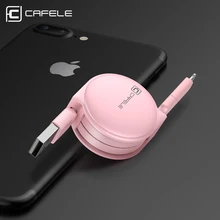 Cafele 1 м 2 в 1 USB кабель быстрой зарядки для iPhone 7 s 6 Micro Тип USB C кабель для Samsung S8 Xiaomi 6 Mi5 Кабели для мобильных телефонов