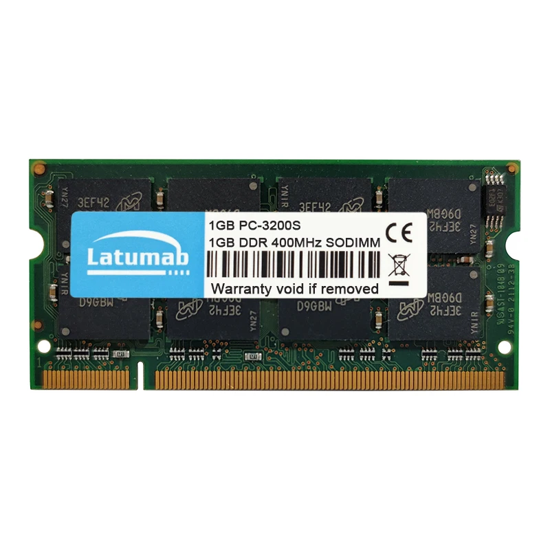 Latumab Ram Ddr 1gb 2gb 4gb 400mhz Laptop Memory Pc-3200s 200pin