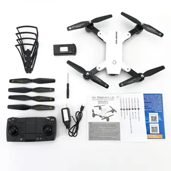 

ZD6 GPS RC Drone with 1080P Wide-Angle Camera FPV RC Helicopter Aircraft Headless Mode Optical Flow Remote Control Toy Red White