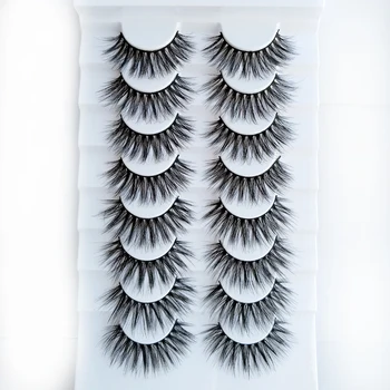 

SEXYSHEEP 8 pairs 5D False Eyelashes Natural Wispy Fluffy Dramatic Volume Fake Lashes Handmade Eyelash Extension Makeup Tools
