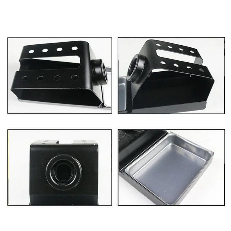 New T12 Soldering Iron Station Stand Stable Welding Solder Iron Tips Holder with Insulation Pad Brass Wire Ball Tip Cleaner