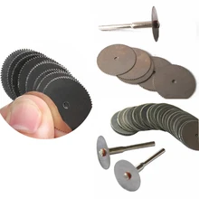 Roue à disque en acier, 22/25mm, lame de coupe, scie à bois, perceuse, accessoires rotatifs, outil, mandrin 2.35mm, 10 pièces