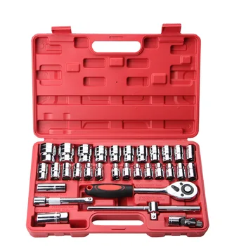 

Auto Repair Dafei Packaged Combination Tools Professional Auto Maintenance Car 32-Piece Sleeve Car Repair Kit Set
