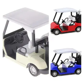 

1Pcs Kids Pull Back Golf Car Model Toy 1/20 Scale Alloy Golf Cart Diecast Pull Back Car Model Collectible Gift Toys For Children