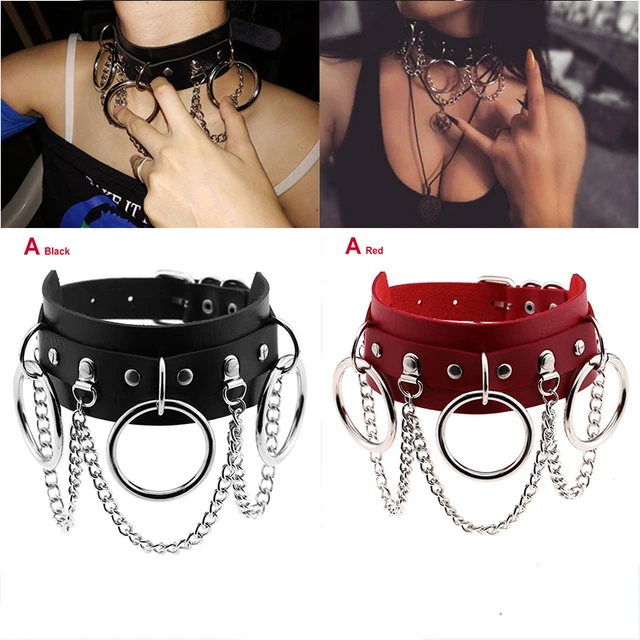 Laisse de Bondage en PU BDSM avec col en dentelle pour femme, jouets  sexuels pour adultes, jeux pour adulte - AliExpress