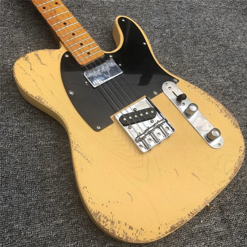 Ash Yellow Electric Guitar | Customizable | Free Shipping