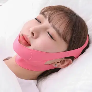 

Delicate Face Neck Wrinkle Breathable Removal Slimming Mask Double Chin Lifting Face Firming Sleep Band Hot Sale jade roller