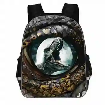 

3D Prints Jurassic World Dinosaur School Backpack for Kids Bagpack Boys School Bags Junior Student Travel Mochilas