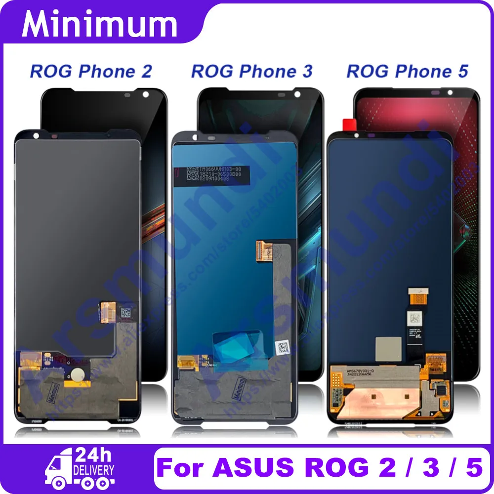 Оригинальный AMOLED-дисплей для ASUS ROG Phone 2 ZS660KL ЖК-дисплей сенсорный экран 3 ZS661KS / 5