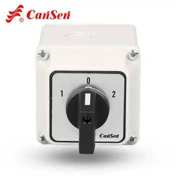 

LW26-25 CA20 25A Changeover Switch 1-0-2 3 Poles 12 terminals with IP65 Waterproof box Kraus&Naimer CANSEN