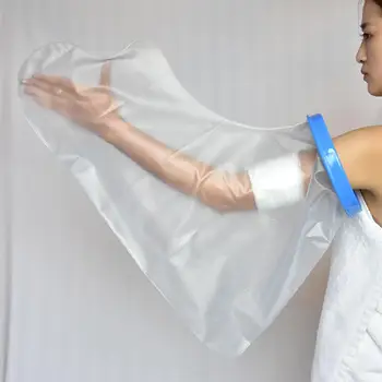 

1Pc Waterproof Bathing Protector Sprain Wrist Arm Foot Ankle Shower Glove Cover These waterproof plastic gloves can be used