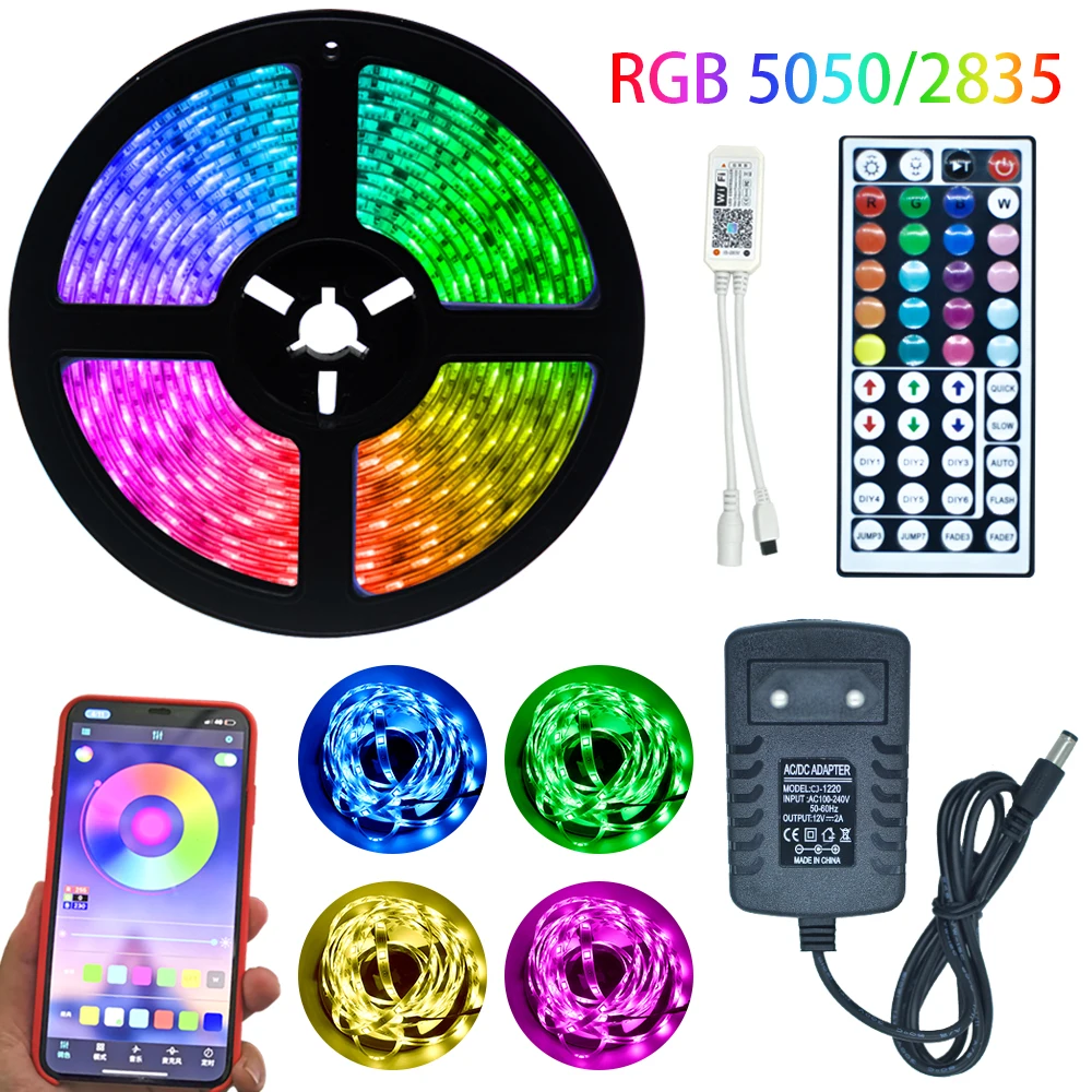 Светодиодный ИК-светильник luces RGB 2835 гибкая лента с диодной лентой светодиодный