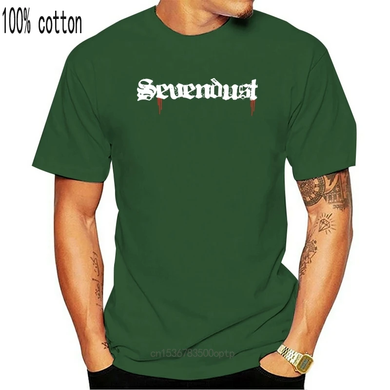 T-shirt Sevendust - 100% Coton, Impressions Qualité - Tailles S à 3XL, Noir Ou Blanc