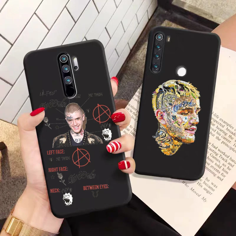 Черный мягкий силиконовый чехол из ТПУ с эмо Лил Пип Бо для Redmi5 Redmi6 Redmi7 Redmi8A Redmi9