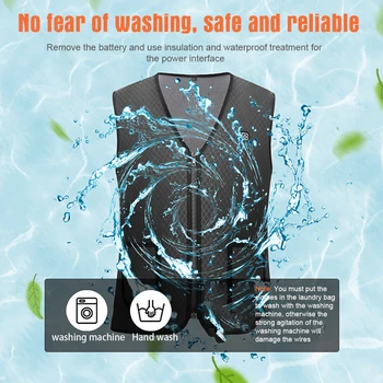 

Women Men Outdoor Sports Winter Warm Riding Skiing Magnetic Therapy Washable Electric Heating Vest USB Charging Soft Waistcoat