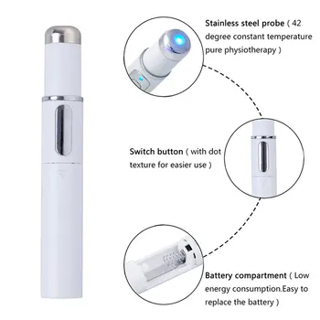 

Acne Laser Pen Portable Wrinkle Removal Machine Durable Soft Scar Remover Blue Therapy Light Pen Massage dropshipping price