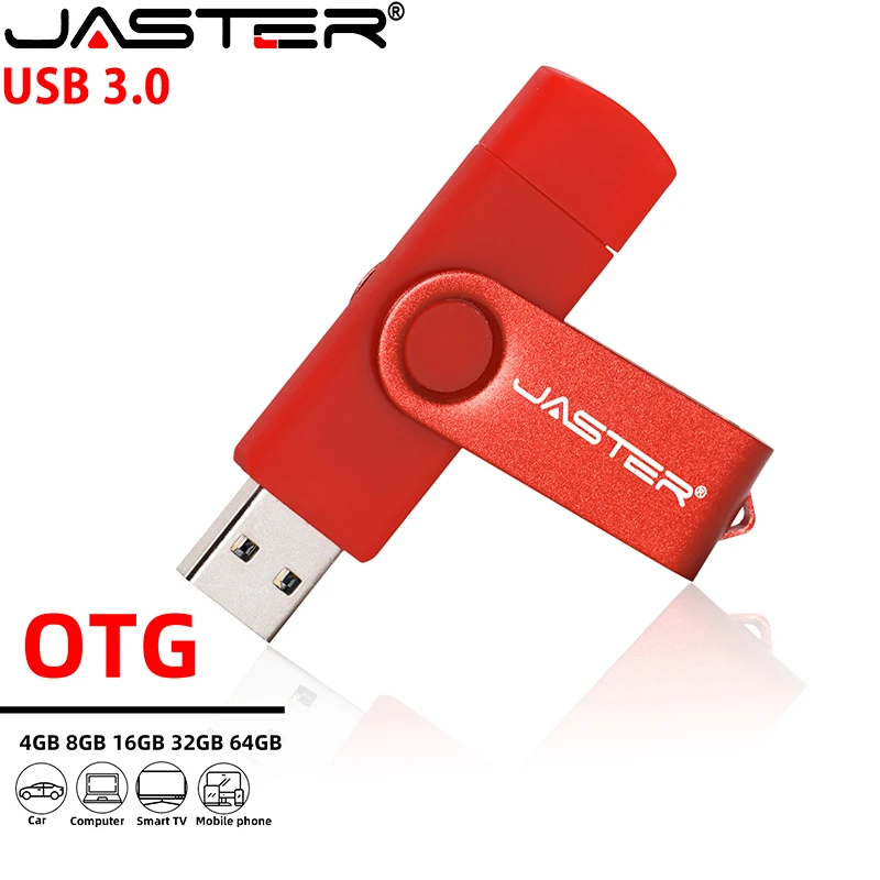 USB флеш накопитель JASTER OTG 128 ГБ 64 высокоскоростной usb 3 0 16 32 карта памяти флешка для