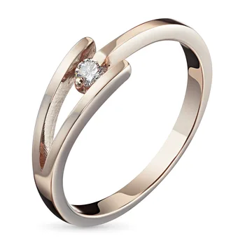 

Red gold ring with Diamond