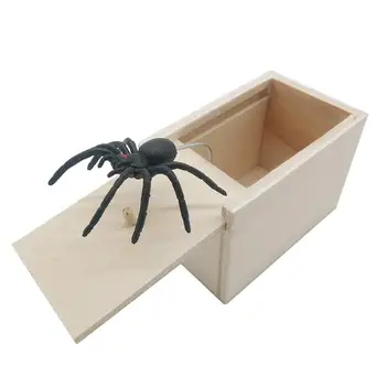 

Spider Prank Scare Box Wooden Surprise Box Handmade Fun Practical Surprise Joke Boxes ,Gags & Practical Joke Toys Halloween