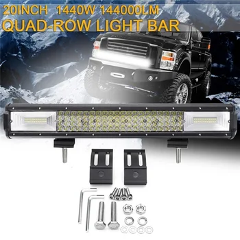

Super Led light bar 1440W Led bar 128pcs Led chip For led bar offroad SUV ATV Tractor Boat Trucks Excavator 12V 24V work light