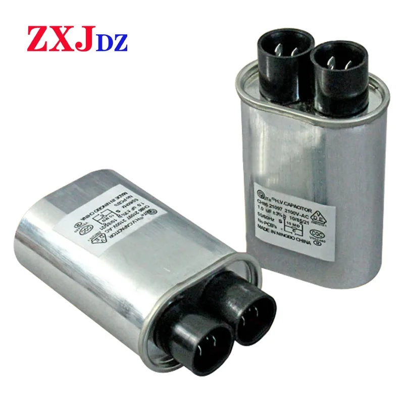 

87*52*32mm 1.0uF 2100V High Voltage HV Capacitor Replacement for Microwave Oven