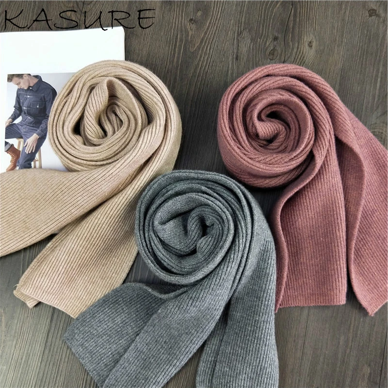 

Kasure Children's Winter Warm Scarf Thicken Small Knitted Korean Boy girls Women Men Autumn Winter Neck Warmer Scarves Wool