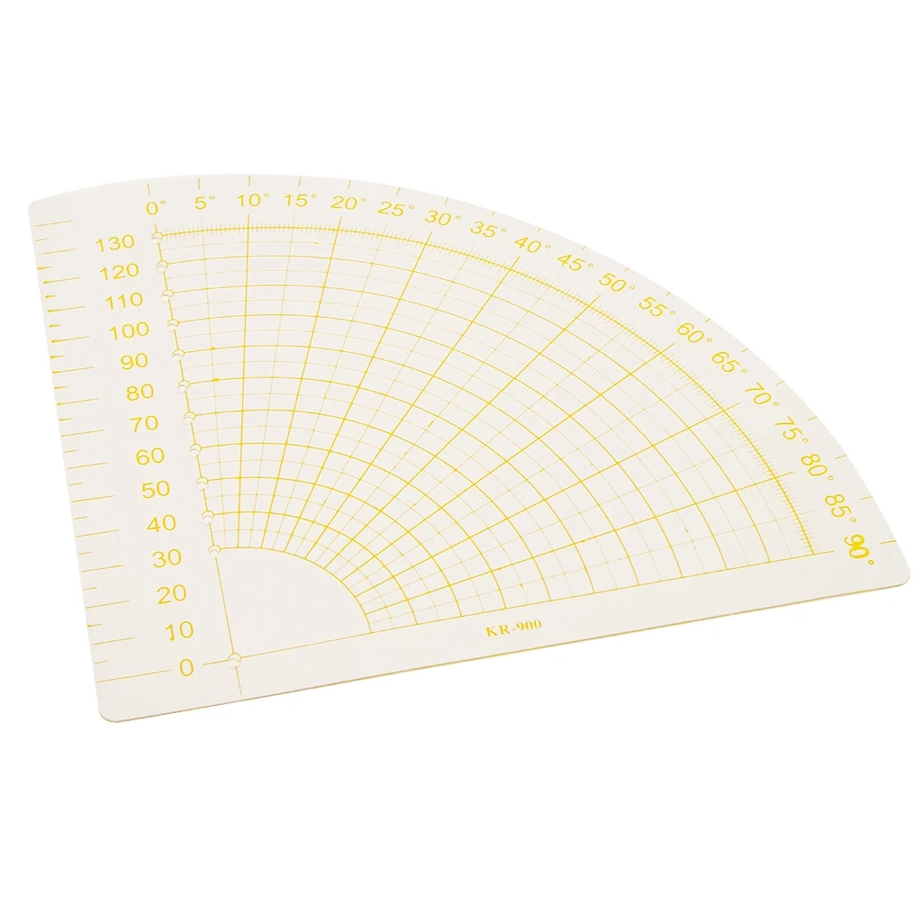 1 Piece 18x16cm Plastic Sector Shaped Quilting Patchwork Template Ruler Sewing Craft