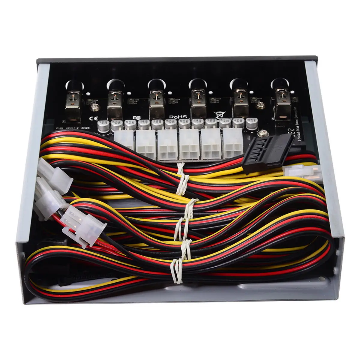 

Hard Disk 6 Ports Control System Intelligent Control Management System HDD SSD Power Switch with 5.25 CD-ROM Bay