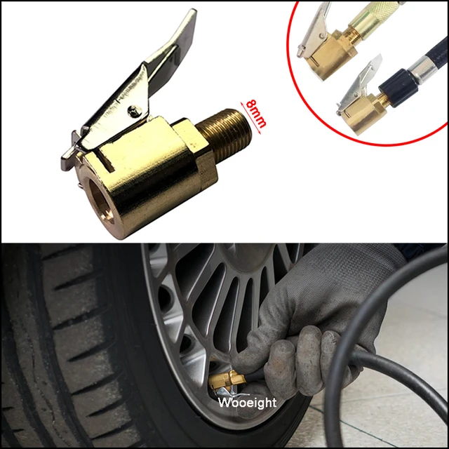 Pompe de gonflage de mandrin d'air de voiture, connecteur de assujet,  adaptateur à clipser, assujetde roue en laiton, pompe gonflable, livraison  directe, 8mm - AliExpress