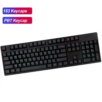 

153 Keycaps Set PBT Keycap Set Wired Mechanical Gaming Keyboard 153 Keycaps Mechanical Keyboard Key Caps