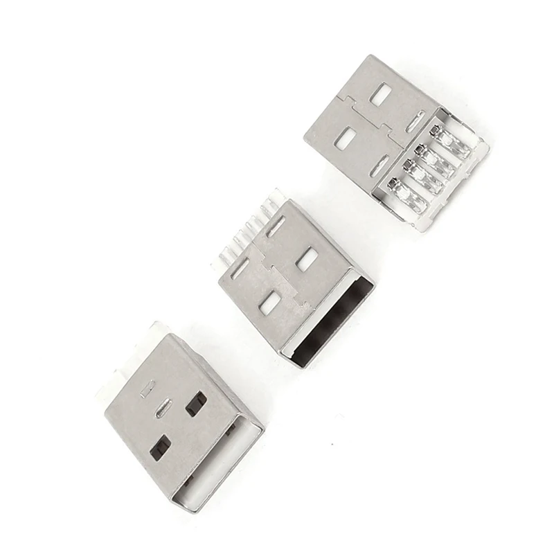 Горячая XD-55pcs DIY USB 2,0 Тип припоя 4 Pin типа «папа» разъем Jack