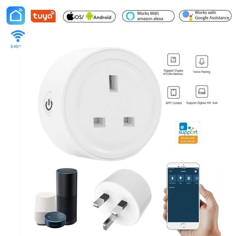 Wireless Wi-Fi Smart Timing Plug Control your Devices from Anywhere for iPhone Mini Wifi Smart Socket Samsung Android Cell Phone No Hub Required Works with Echo Alexa & Google Home Wireless Wi-Fi Smart Timing Plug Control your Devices from Anywhere for iPhone Mini Wifi Smart Socket Samsung Android Cell Phone No Hub Required Works with Echo Alexa & Google Home