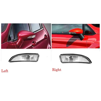 

Car Mirror Turn Signal Lights Door Wing Mirror Indicator Cover Light Repeater Housing for Ford Fiesta Mk8 2008-2016 Without Bulb