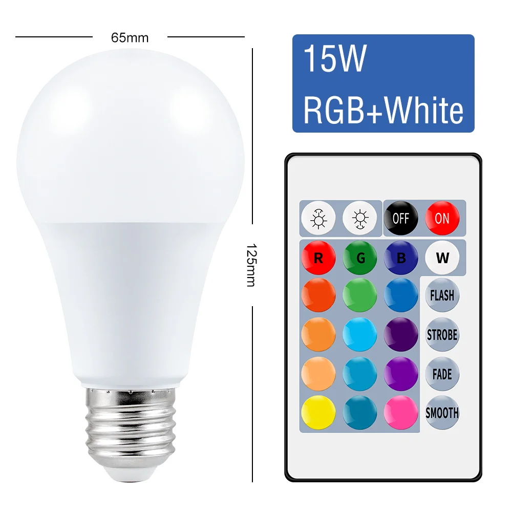 Ledvion Smart RGB+1800K E27 LED Lampe - Wifi - Dimmbar - 5W 