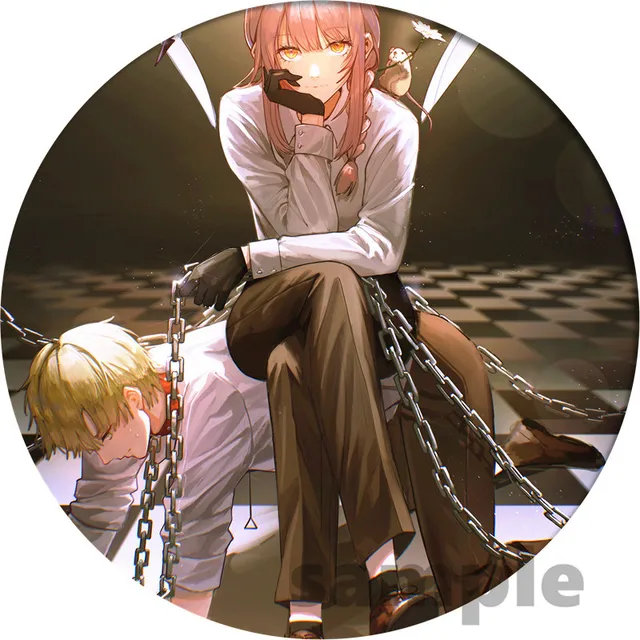 Anime Chainsaw Man Badge Makima Brooch Pin Cosplay Badges For Cloth Backpack Cosplay Anime Accessories 12