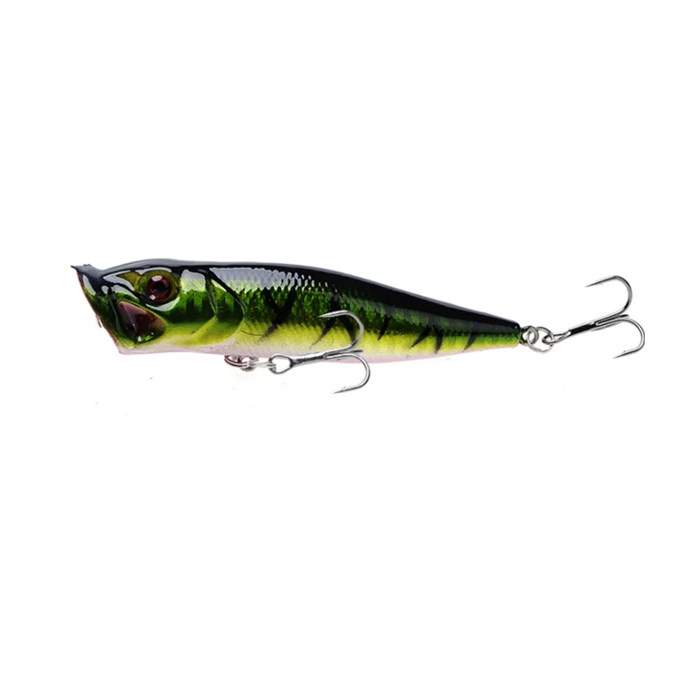 10 см 14 г искусственные рыболовные приманки Картеры с крючками Topwater Baits Bass Minnow Popper