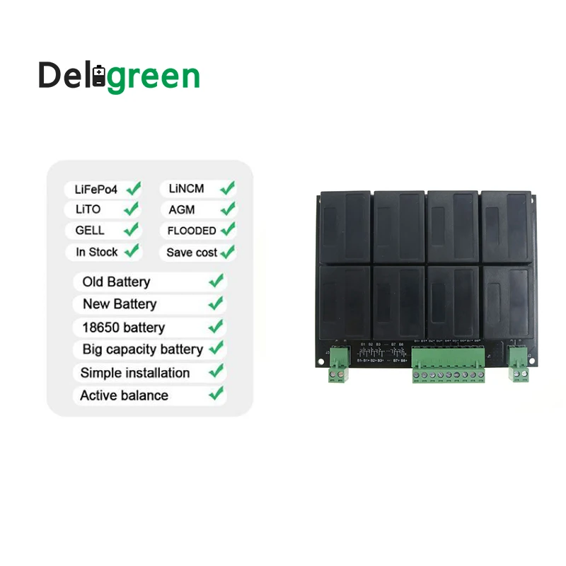 QNBBM эквалайзер литиевой батареи 8S 24V балансир lifepo4 LTO NCM LMO 18650 DIY пакет балансировки напряжения