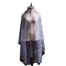 Красивый светильник в Корейском стиле, Мягкая сетчатая вуаль для невесты, ручная работа, аппликация, вставка, гребень, свадебные аксессуары, короткая вуаль