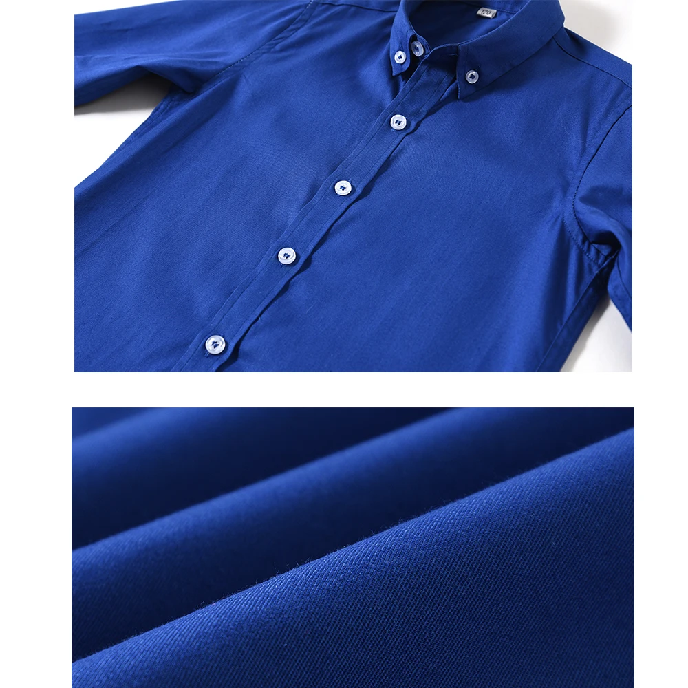 YuanLu, Детская рубашка, одежда с длинными рукавами для малышей, хлопковая рубашка для малышей, синяя рубашка для мальчиков
