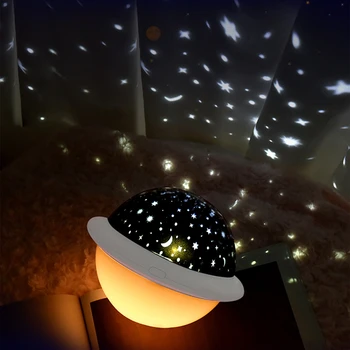 

Romantic Starry Sky Projector Night Light for Home Bedroom USB Rechargeable Sleeping Lamp Children Bedroom Star Night Lamp 2021