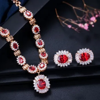 

2 set /lots fashion up-market diamond crystal wedding bride jewerly lady's set necklace earings 73bb