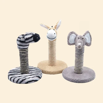 

cat scratcher tower Sisal Wood Cat Furniture Scratcher Animal shape Pet Cat Climbing Playing Interactive Pet Toys