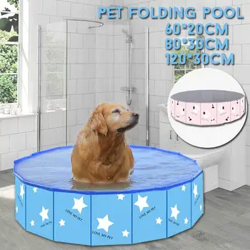 

Dog Swimming Pool Pet Swimming Pool Indoor Pet Collapsible Bathing Pool Pet Bath Summer Outdoor Inflatable Pool for Dogs Cats