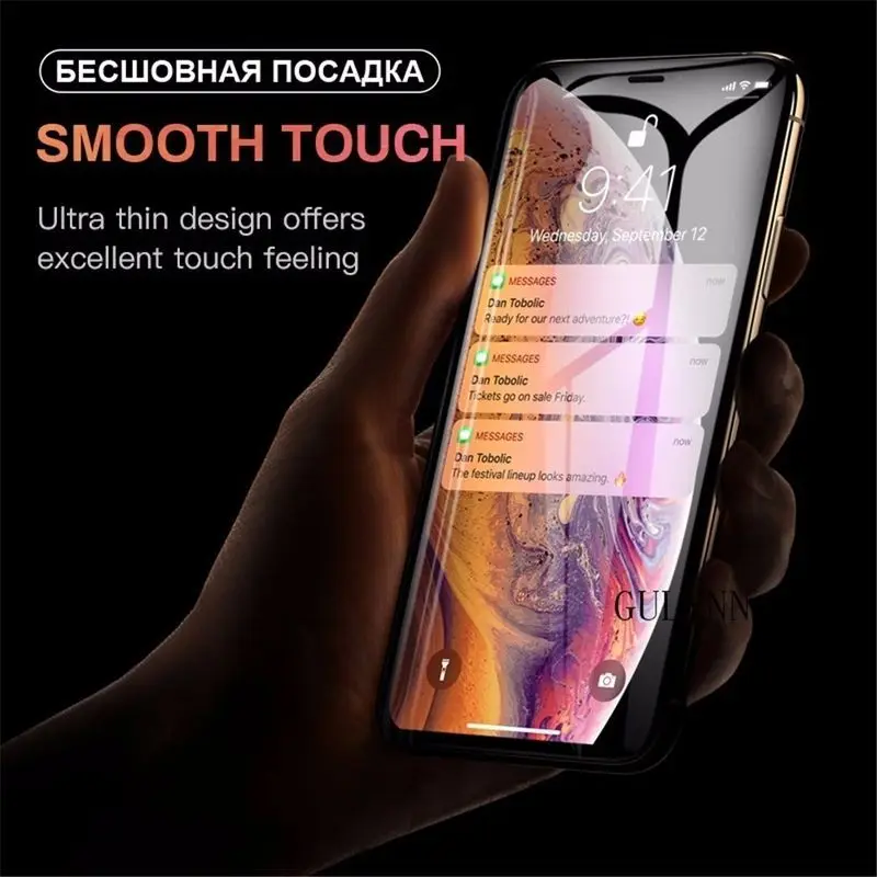 100D Защитное стекло для iPhone X XR 11 Pro Xs Max XS защита экрана полное покрытие для iPhone 7 6S 6 8 Plus Закаленное стекло пленка