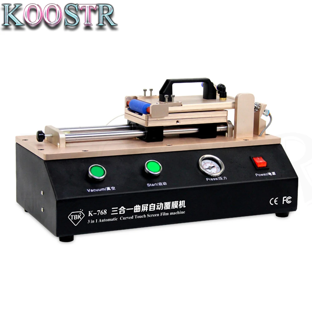 TBK 768 Universal Automatic LCD OCA Film Laminating Machine For iPhone Samsung Repair with 4 Sets S6+ S7 S8 S8+ Moulds